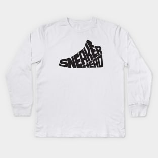 Sneakerhead black Kids Long Sleeve T-Shirt